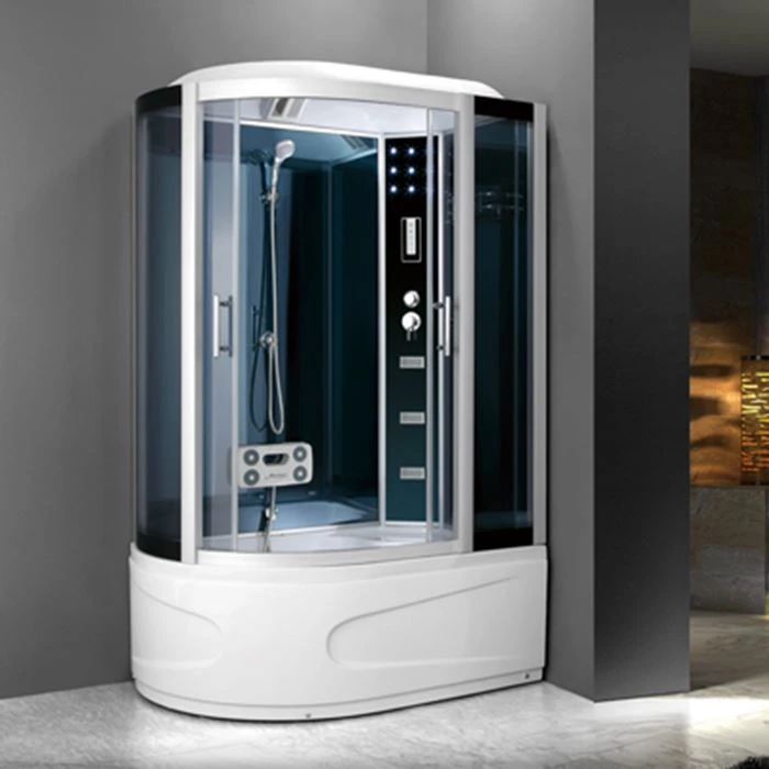 Semicircular Tempered Glass Shower Cabin